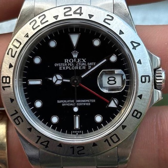 Rolex Explorer 2 Black Dial Ref # 16570 - Picture 1 of 3